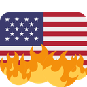 americanflagburn